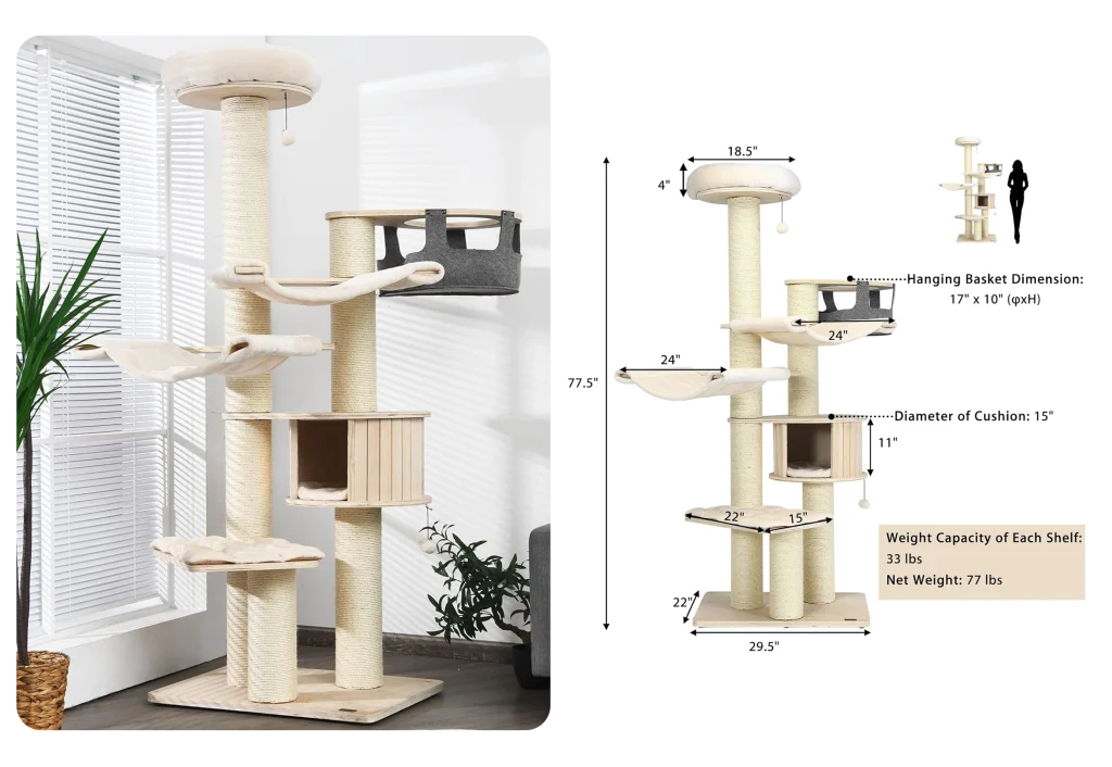 heavy duty cat trees for large cats. Tangkula