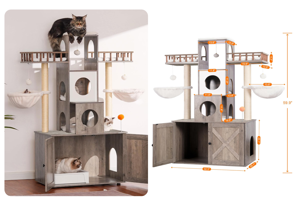 best cat trees for large cats 2024. Heybly