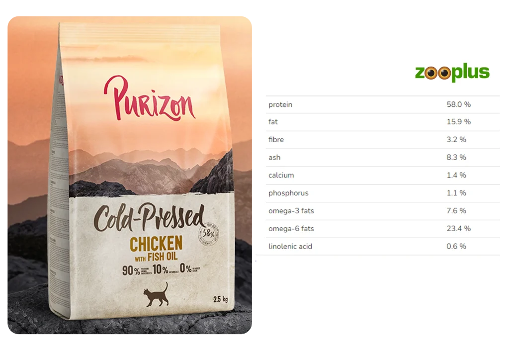 Dry Cat Food for Diabetic Cats Without Vet Prescription / Purizon Cold-Pressed Chicken with Fish Oil